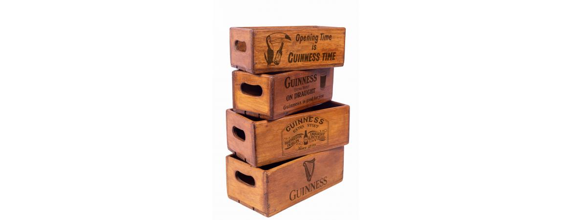 Set of 4 Rectangular Boxes - Guinness