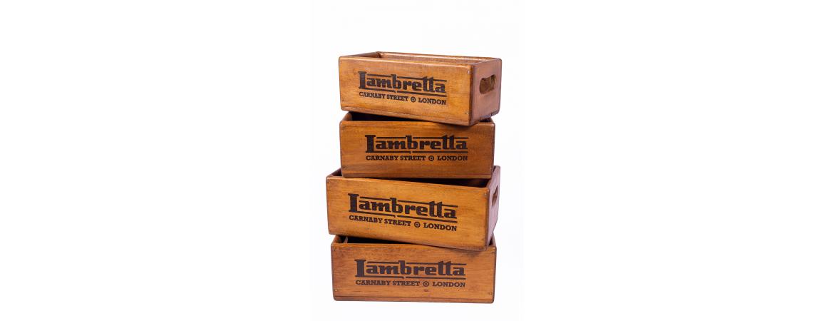 Set of 4 Rectangular Boxes - Lambretta Carnaby