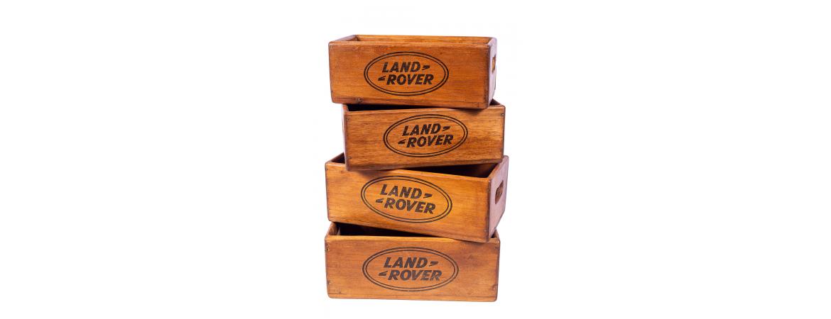 Set of 4 Rectangular Boxes - Land Rover