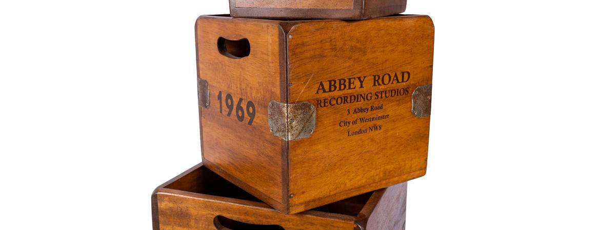 Set of 4 Record Boxes - Abbey Road