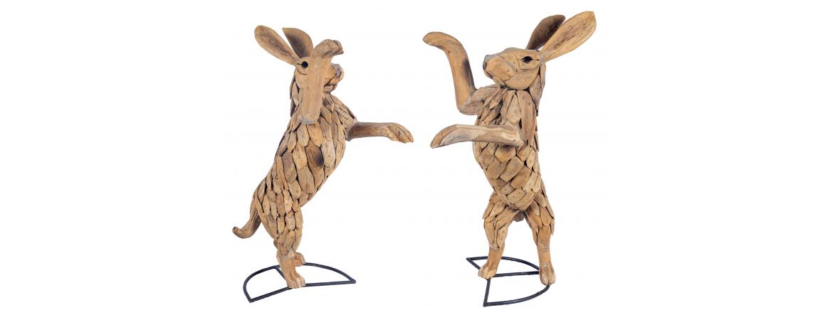 A Pair of fighting Hares