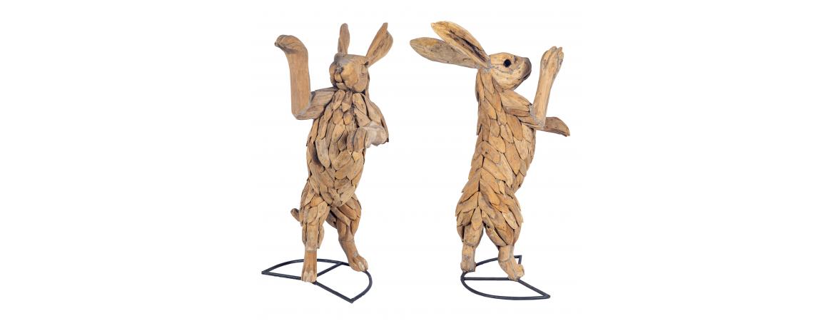 A Pair of fighting Hares