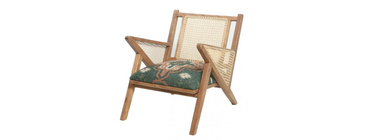 Rattan Chair - Green