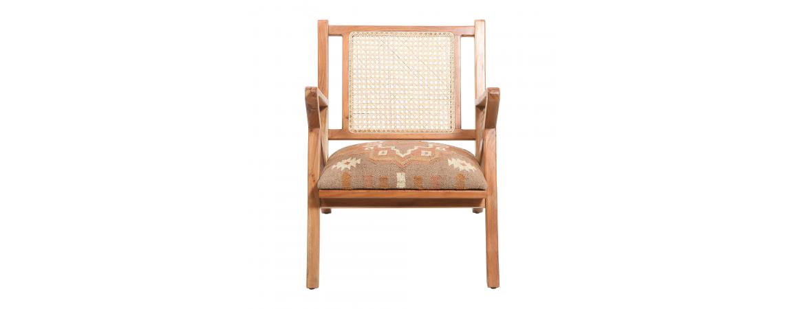 Rattan Chair - Orange