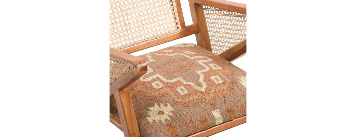 Rattan Chair - Orange