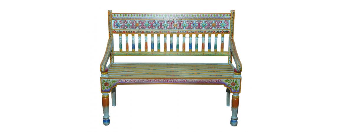 Handpainted Bench 1.2m