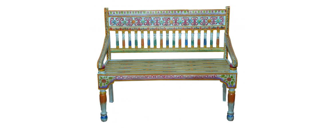 Handpainted Bench 1.2m