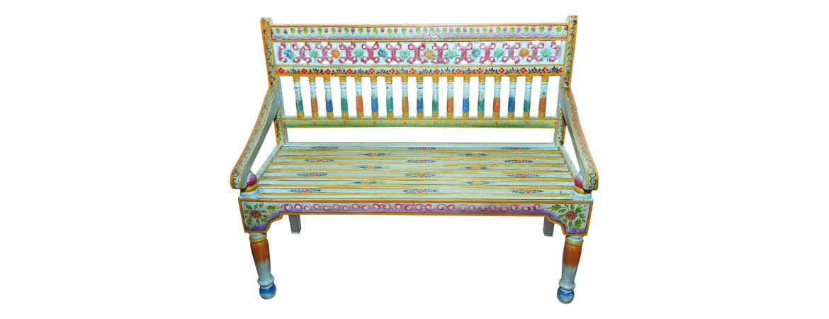 Handpainted Bench 1.2m