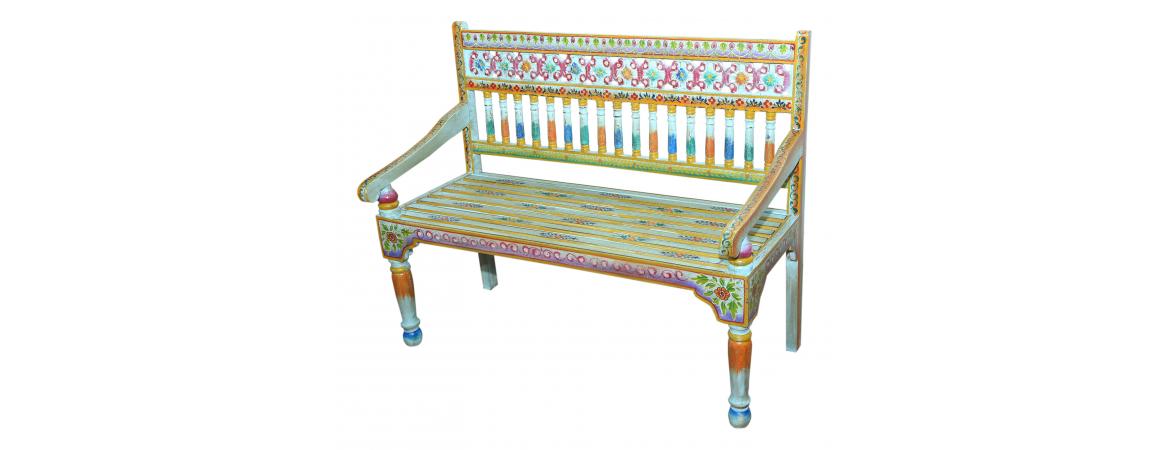 Handpainted Bench 1.2m