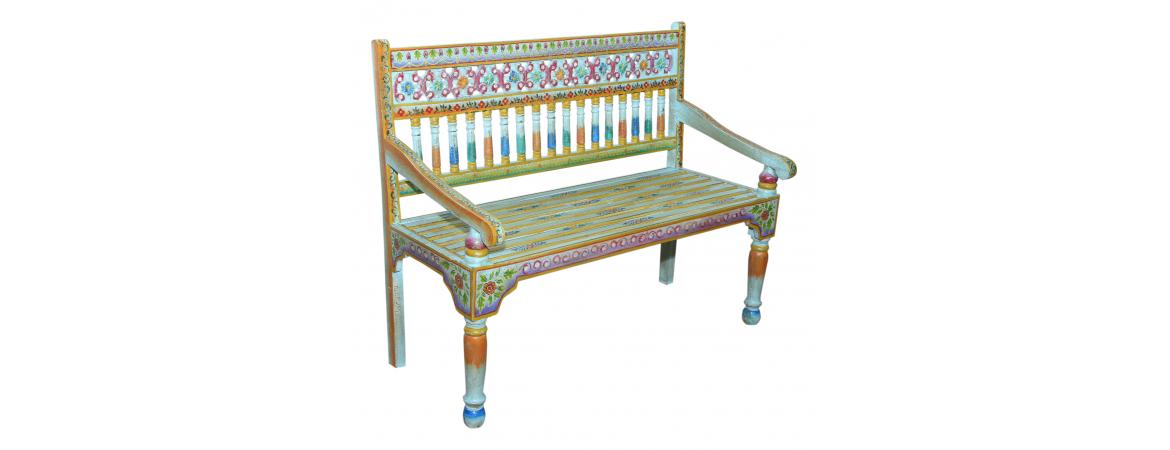 Handpainted Bench 1.2m