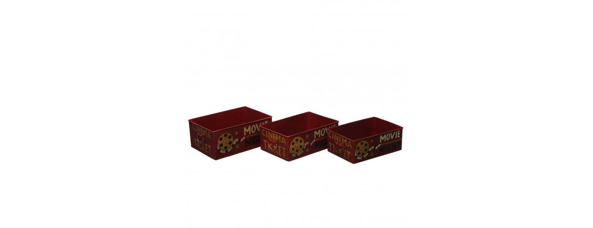 Set of 3 Metal Movie Boxes