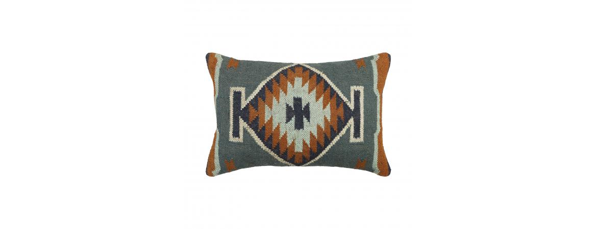 Rectangle Cushion - Blue