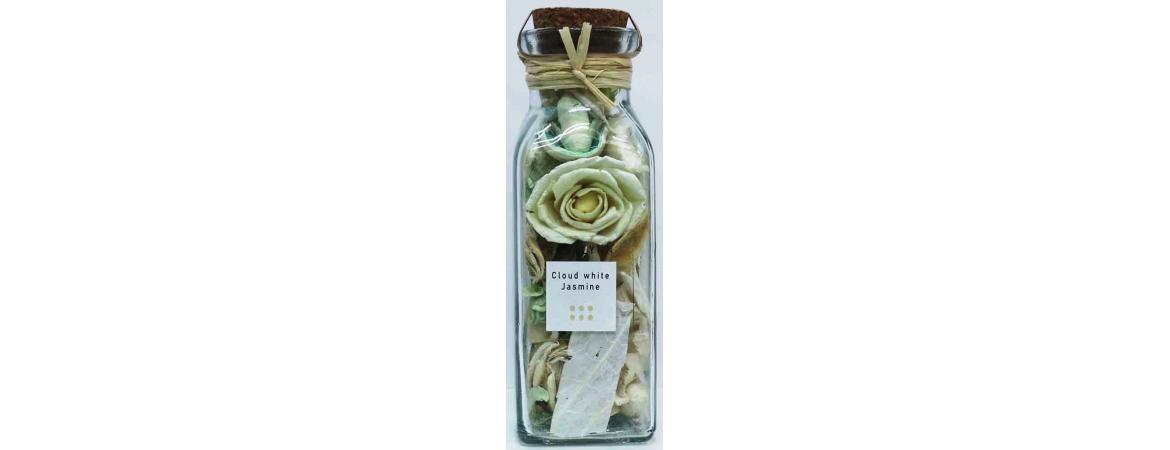 Fresh Diried Exotic Mix in Glass Jar - Green Jasmine