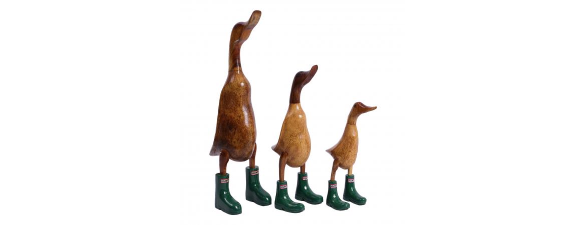 Set of 3 Ducks - Hunters Wellies