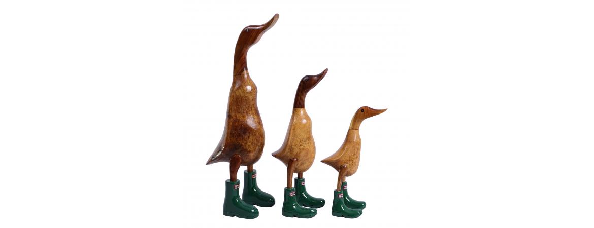 Set of 3 Ducks - Hunters Wellies