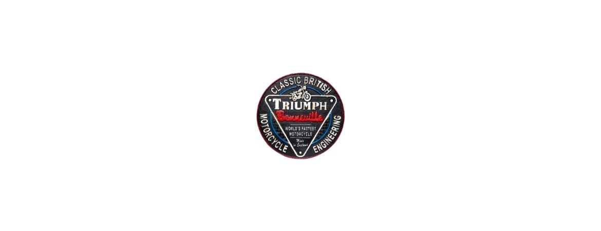 Triumph Motorcycle Wall Plaque Round