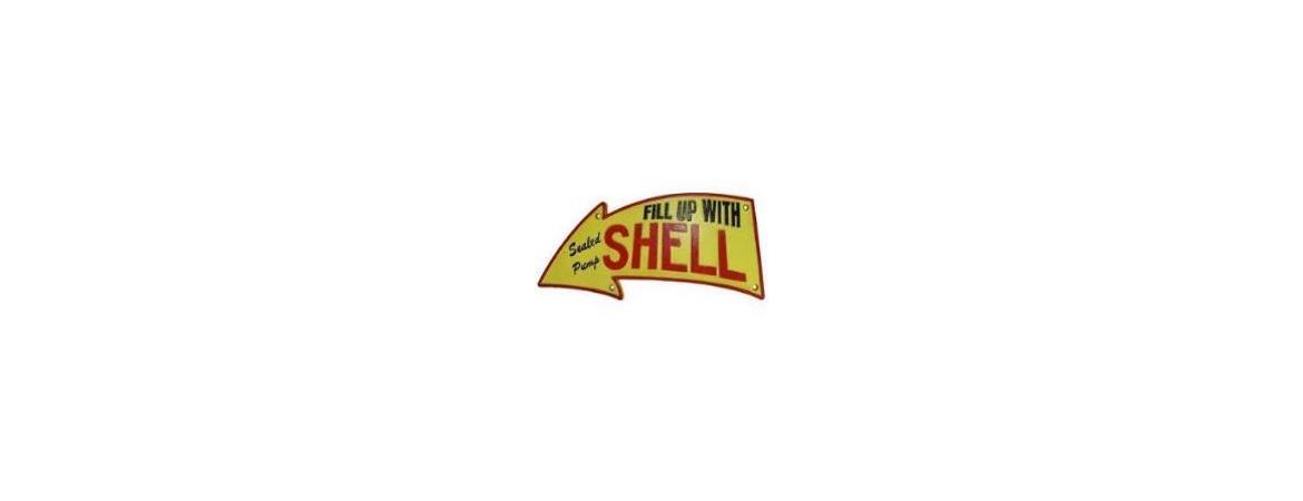 Shell Arrow Fill Up Sign