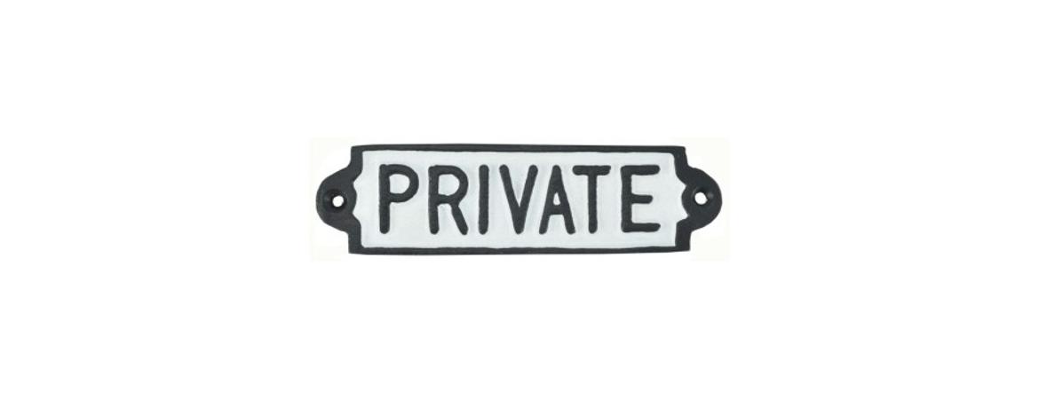 Private Sign