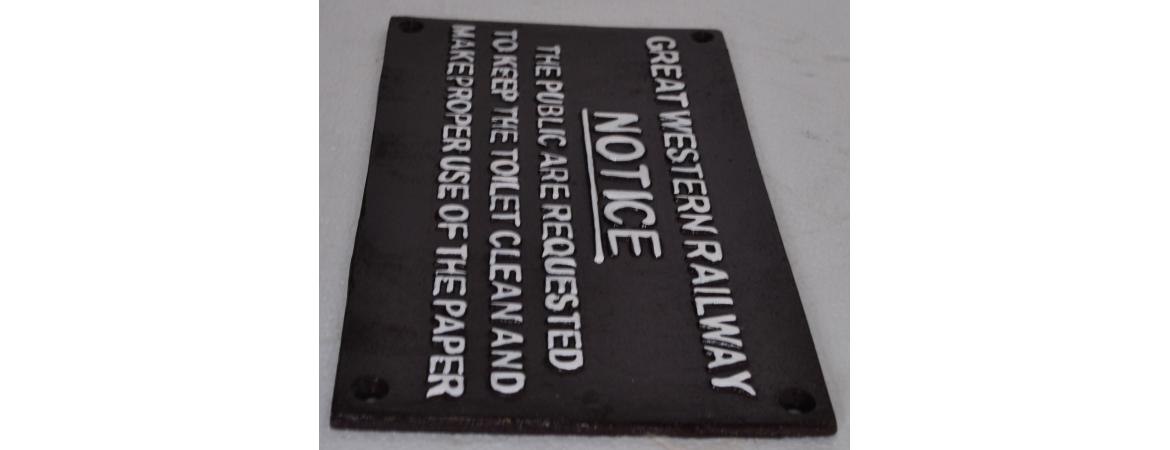 GWR Notice Sign