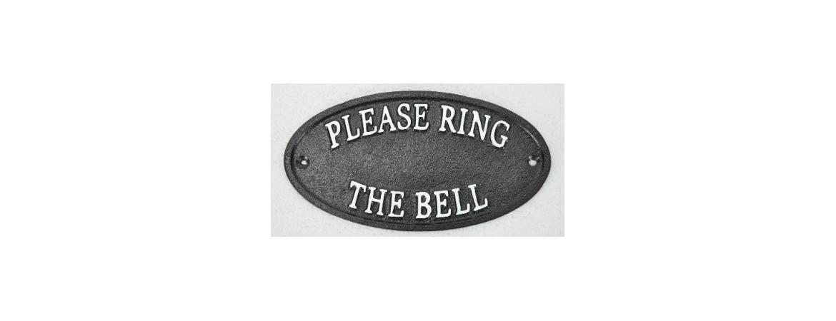 Please Ring the Bell Sign