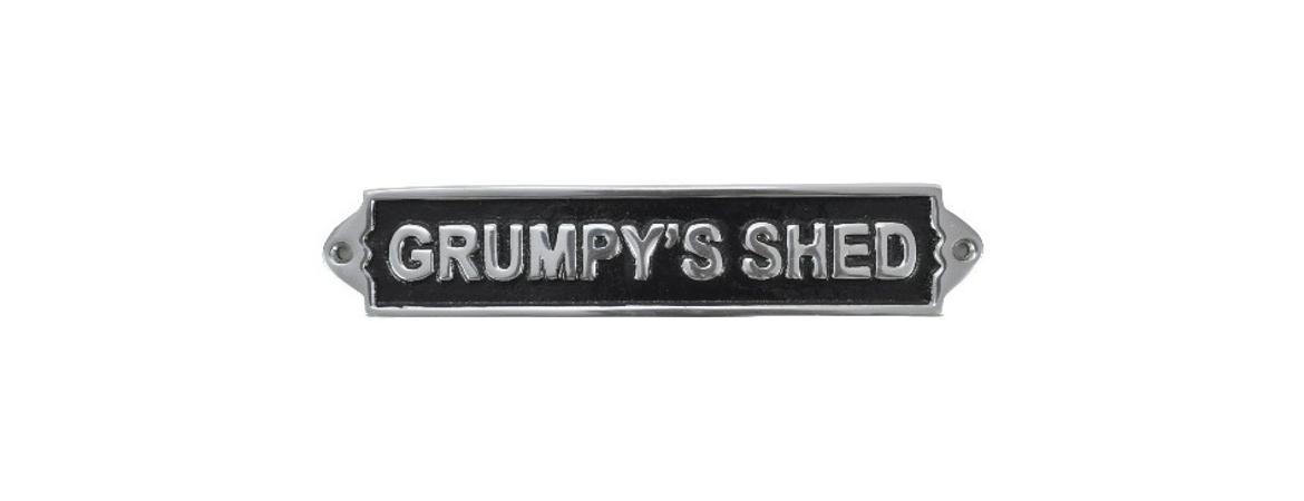Grumpy's Shed Plaque