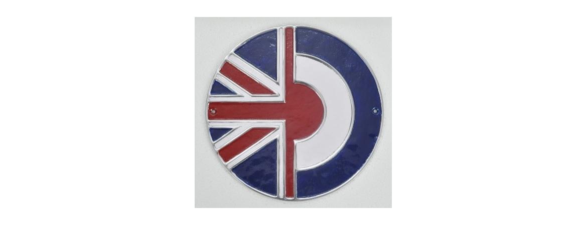Half Uk Flag & RAF Logo Sign