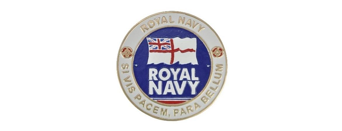 Royal Navy Plaque - Si vis pacem, para bellum