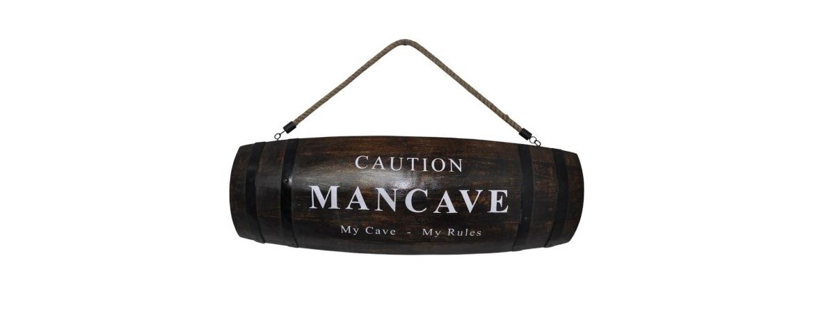 WALL MOUNT WOODEN BARREL