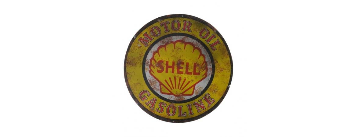 Shell Motor Oil Gasoline Tin Sign