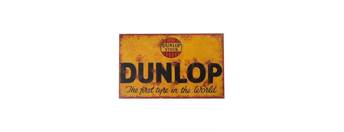 Dunlop Tin Sign The First Tyre In The World