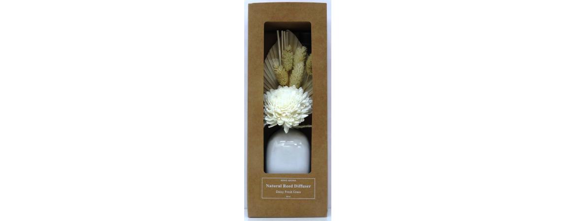 Diffuser - Fresh Grass with Sola wood Juhi Flower