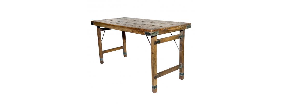 Wooden Folding Table W152 x D76 x H70cm