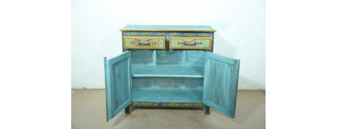 Hand Painted 2 Door Cabinet