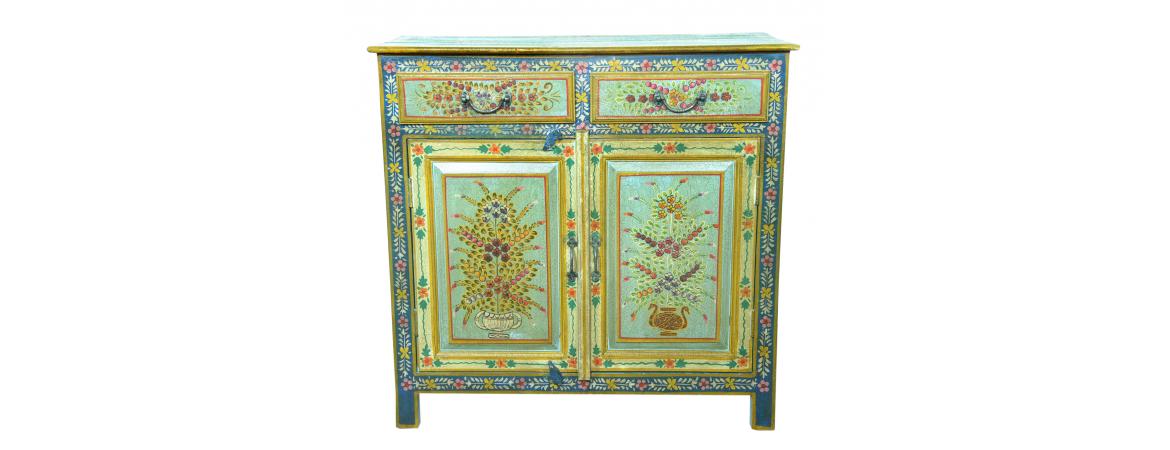 Hand Painted 2 Door Cabinet