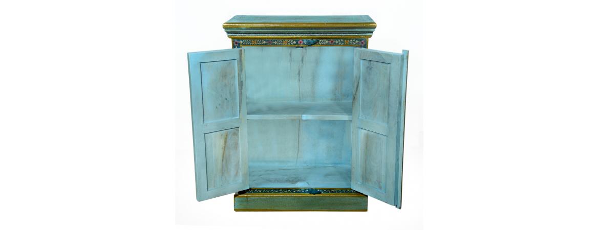 Hand Painted 2 Door Cabinet