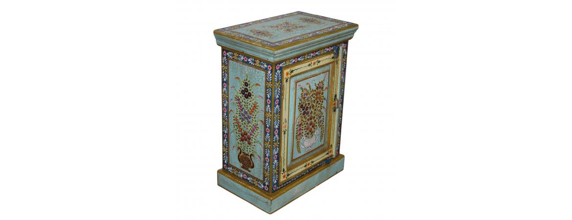 Hand Painted Bed Side Unit
