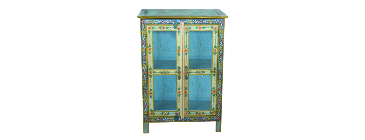 Hand Painted 2 Door Cabinet