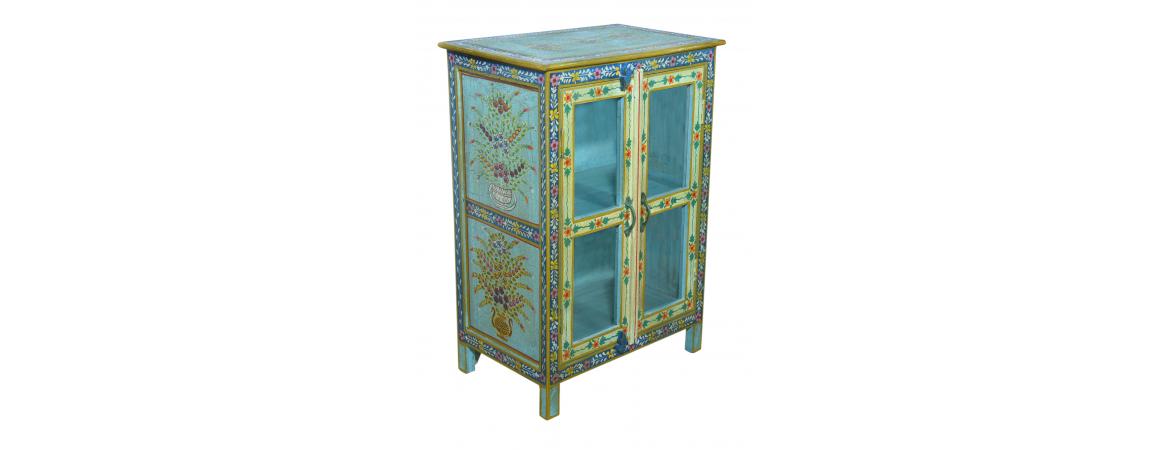 Hand Painted 2 Door Cabinet