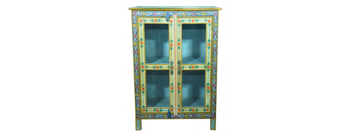 Hand Painted 2 Door Cabinet