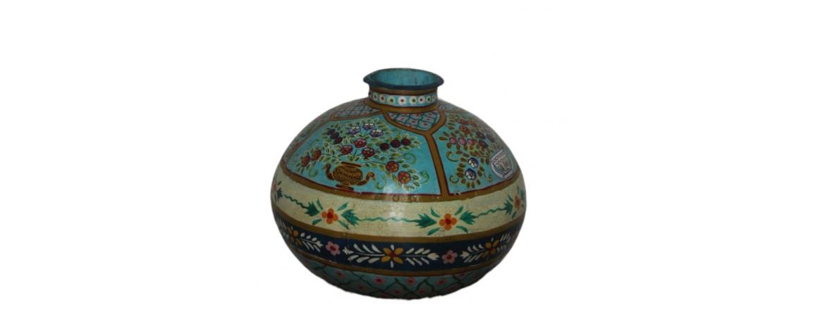 Handpainted Iron Pot