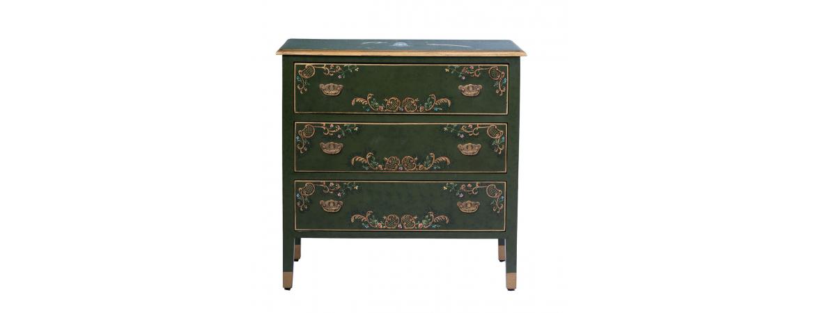 Green Fountain Design 3 Drawer Chest