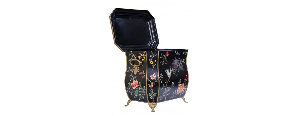 Black Lyre Bird Design Storage