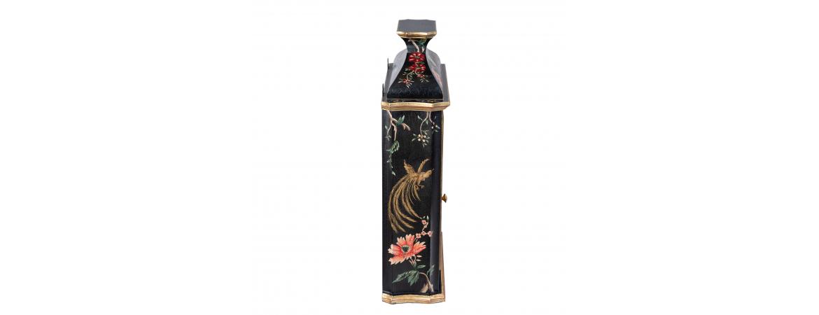 Black Lyre Bird Design Key Cabinet