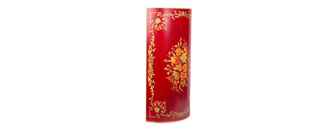 Red Floral Design Umbrella Stand