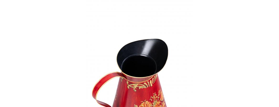 Red Floral Design Pitcher Jug