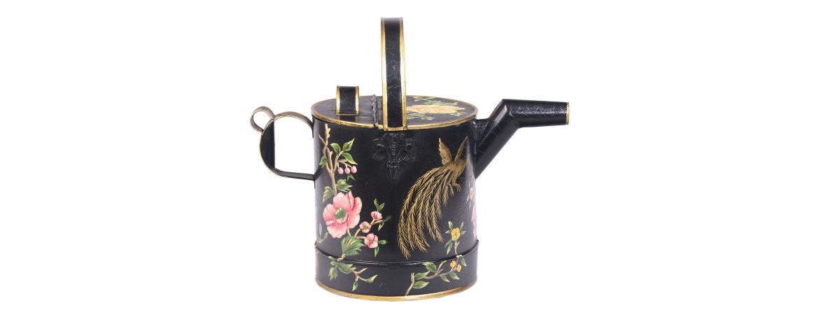 Black Lyre Bird Design Watering Can