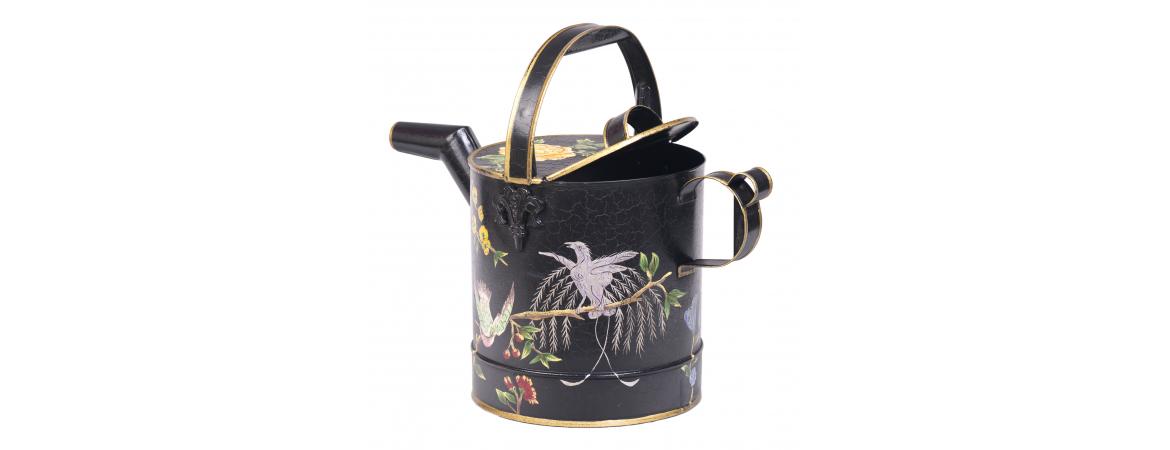 Black Lyre Bird Design Watering Can