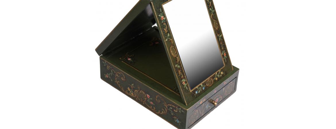 Green Fountain Design Vanity Mirror with Storage