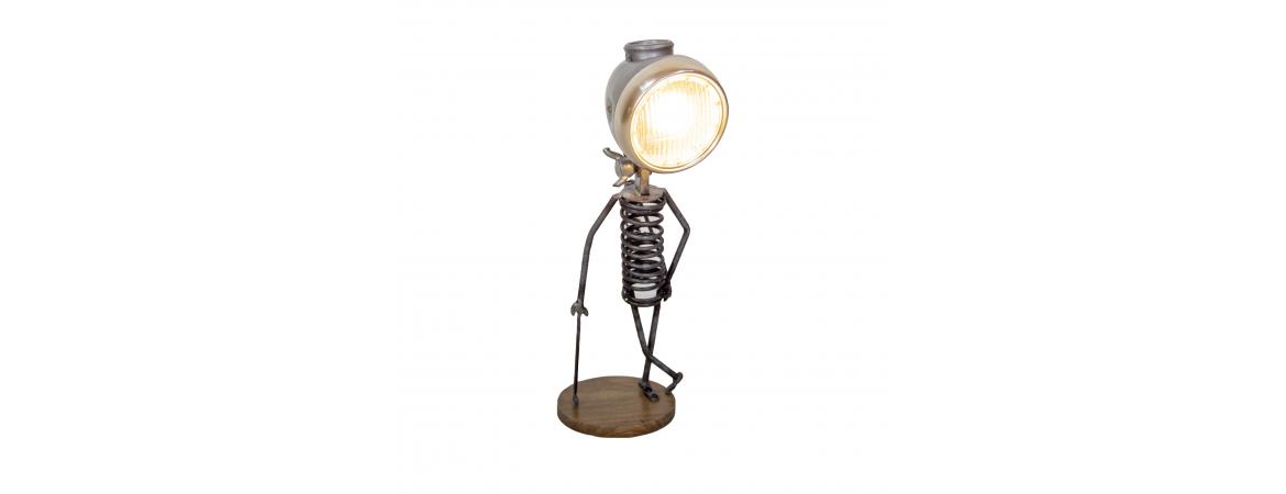 Man with Cane Table Lamp