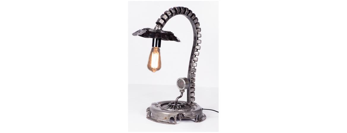 Industrial Iron Table Lamp